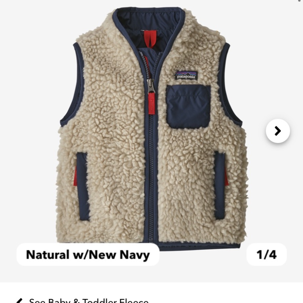Patagonia Retro X Sherpa Vest | 4T